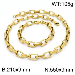 SS Jewelry Set(Most Men) - KS184718-Z
