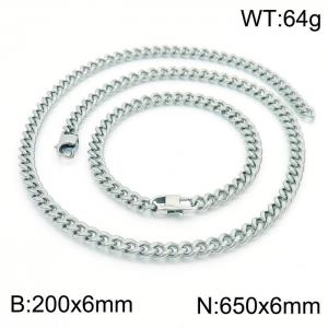 SS Jewelry Set(Most Men) - KS185196-Z