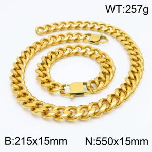 SS Jewelry Set(Most Men) - KS185279-Z