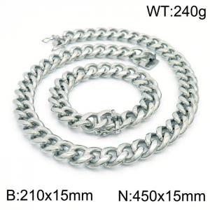SS Jewelry Set(Most Men) - KS185297-ZC
