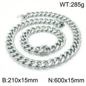 SS Jewelry Set(Most Men) - KS185300-ZC