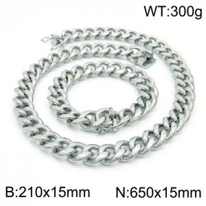 SS Jewelry Set(Most Men) - KS185301-ZC