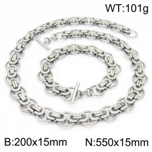 SS Jewelry Set(Most Men) - KS190827-Z