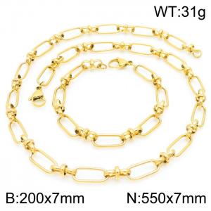 SS Jewelry Set(Most Men) - KS192088-Z