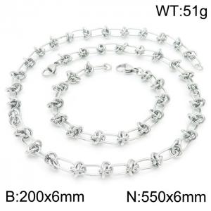 SS Jewelry Set(Most Men) - KS192187-Z