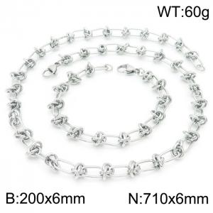 SS Jewelry Set(Most Men) - KS192190-Z