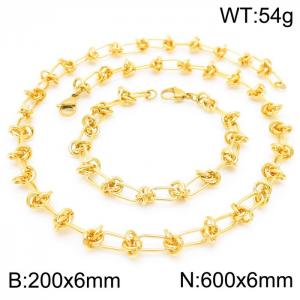 SS Jewelry Set(Most Men) - KS192195-Z