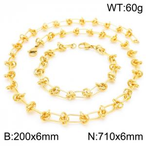 SS Jewelry Set(Most Men) - KS192197-Z