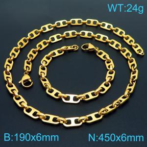 SS Jewelry Set(Most Men) - KS192290-Z