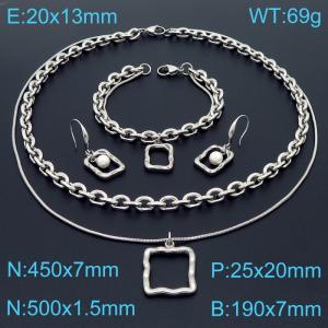 SS Jewelry Set(Most Women) - KS193389-Z