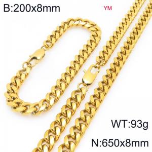 SS Jewelry Set(Most Men) - KS228018-ZZ