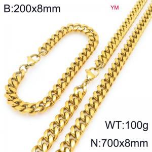 SS Jewelry Set(Most Men) - KS228025-ZZ