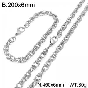 SS Jewelry Set(Most Men) - KS229413-Z