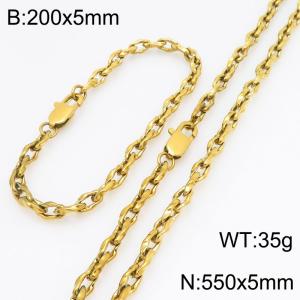 SS Jewelry Set(Most Men) - KS230174-Z