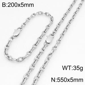 SS Jewelry Set(Most Men) - KS230180-Z