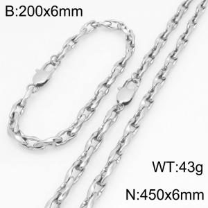 SS Jewelry Set(Most Men) - KS230190-Z