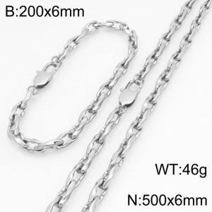 SS Jewelry Set(Most Men) - KS230191-Z