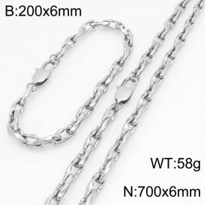 SS Jewelry Set(Most Men) - KS230195-Z