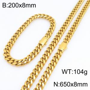 SS Jewelry Set(Most Men) - KS231895-ZLY