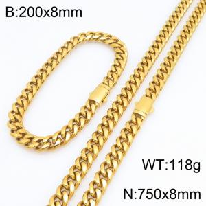 SS Jewelry Set(Most Men) - KS231897-ZLY