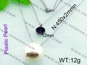 Plastic Necklace  - KN17578-Z