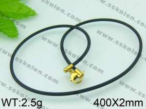 Stainless Steel Clasp with Rubber Cord - KN11731-Z