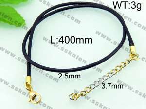 Stainless Steel Clasp with Fabric Cord - KN17839-Z