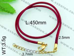  Stainless Steel Clasp with Fabric Cord - KN17856-Z