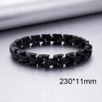 Stainless Steel Cast Dragon Dragon Pattern Snake Pattern Men's Bracelet Black-plating Bracelet - KB104619-K-230