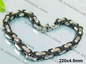  Stainless Steel Black-plating Bracelet  - KB25425-H
