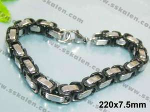 Stainless Steel Black-plating Bracelet  - KB25438-H