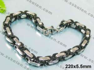 Stainless Steel Black-plating Bracelet  - KB25465-H
