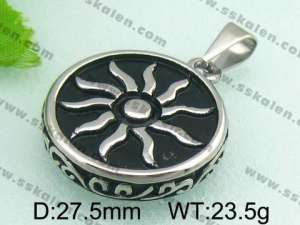 Stainless Steel Black-plating Pendant - KP30277-D