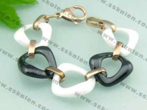 Stainless steel with Ceramic Bracelet - KB32155-W