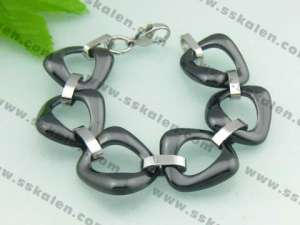 Stainless steel with Ceramic Bracelet - KB32159-W