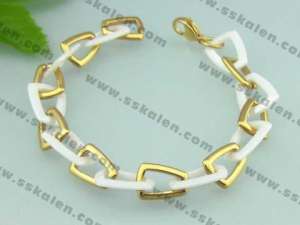 Stainless steel with Ceramic Bracelet - KB32230-W