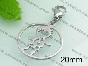 Stainless Steel Charms with Lobster  - KRP1502-Z