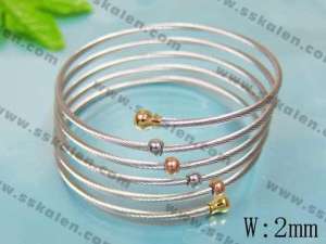 Stainless Steel Gold-plating Bangle - KB20307-T