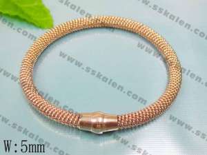 Stainless Steel Gold-plating Bangle - KB21381-T