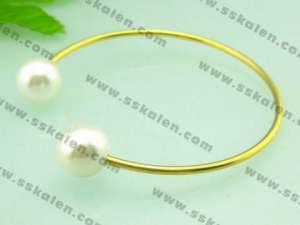 Stainless Steel Gold-plating Bangle - KB49041-Z
