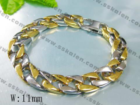 Stainless Steel with Gold-plating Bracelet 