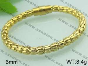 Stainless Steel Gold-plating Bracelet - KB35311-T