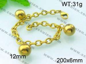  Stainless Steel Gold-plating Bracelet  - KB45102-Z