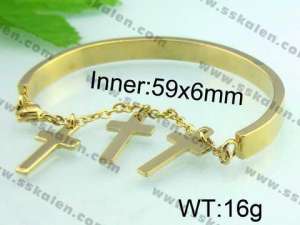  Stainless Steel Gold-plating Bracelet  - KB47784-H