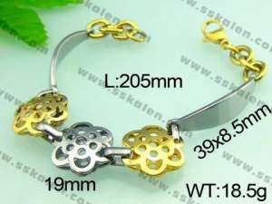  Stainless Steel Gold-plating Bracelet  - KB48919-TSC