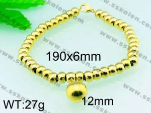 Stainless Steel Gold-plating Bracelet - KB54881-Z