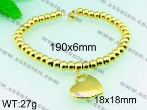 Stainless Steel Gold-plating Bracelet - KB54890-Z