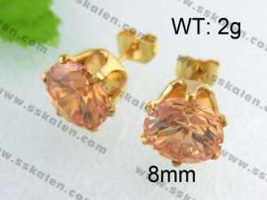 SS Gold-Plating Earring - KE40308-YX