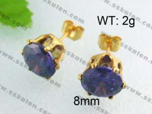 SS Gold-Plating Earring - KE40309-YX