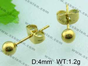 SS Gold-Plating Earring   - KE41068-Z